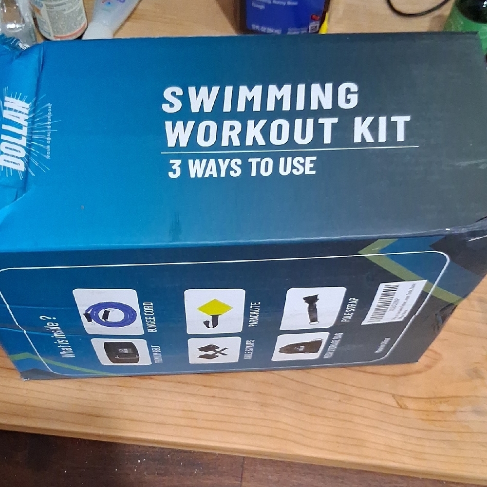 Blue Swimming Workout Kit with Three Usage Options